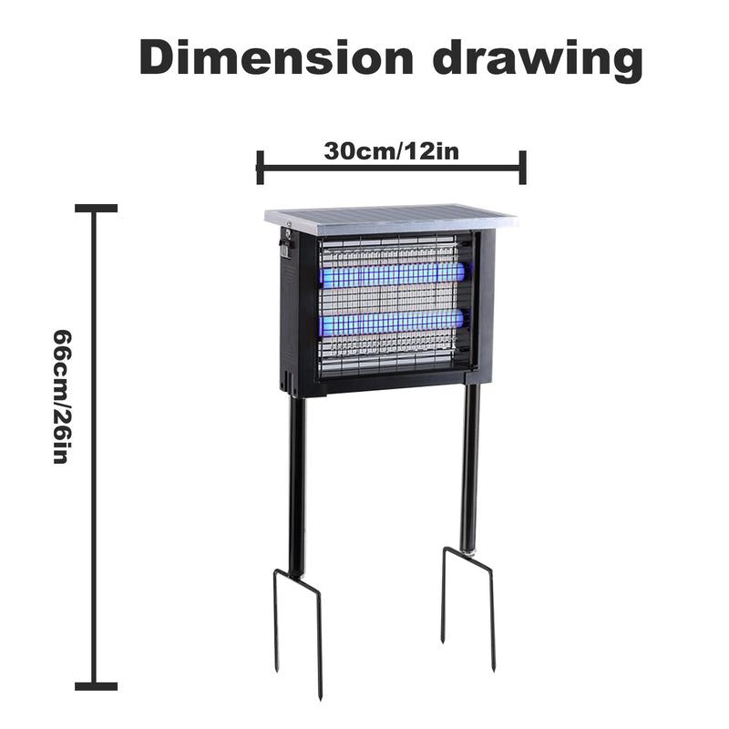 Outdoor Mosquito Zapper – Solar Powered & IPX4 Rated
